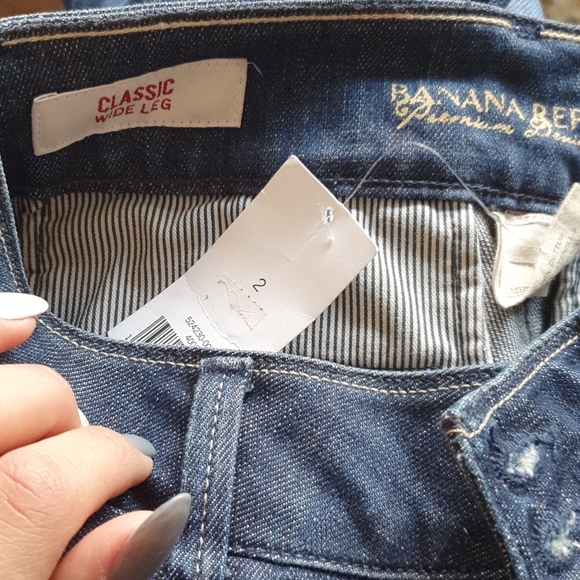 NWT Classic Wide Leg Banana Republic Jeans - Picture 5 of 5